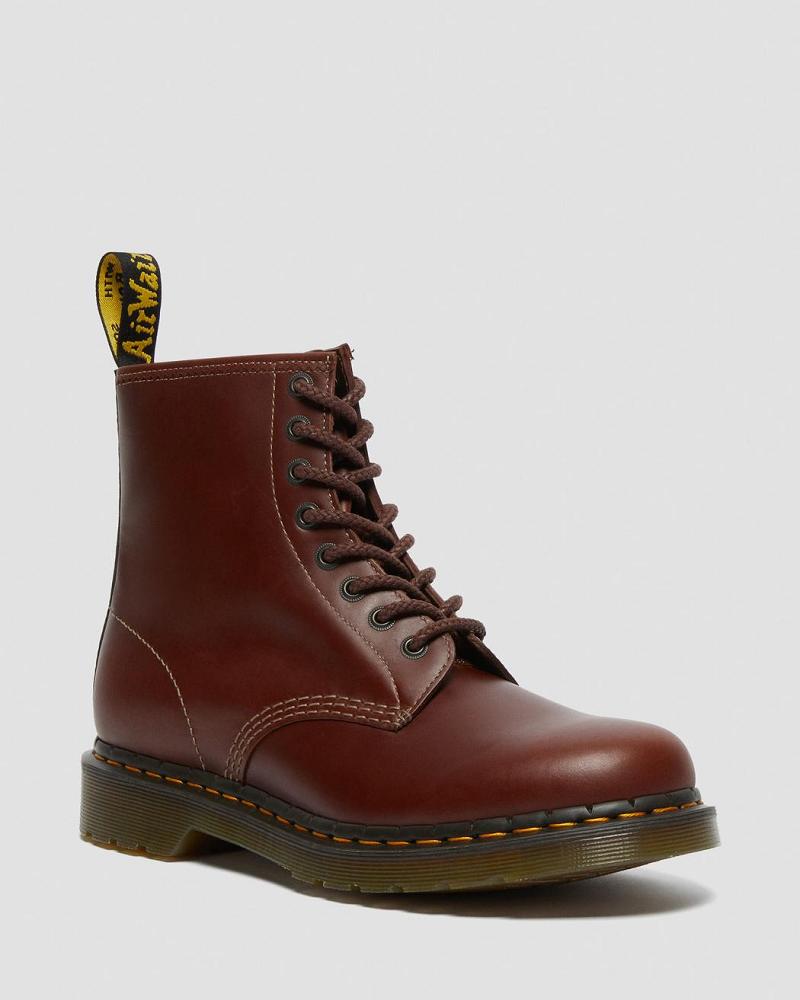 Dr Martens 1460 Men\'s Abruzzo Læder Snørestøvler Herre Brune Sort | DK 516JPQ